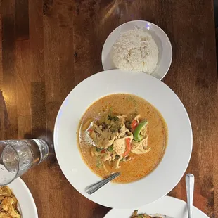 Panang curry with chicken