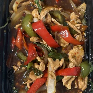 Pad Prik On - Spicy Chicken Stir-Fry