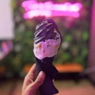 Coconut with toasted marshmallow cone