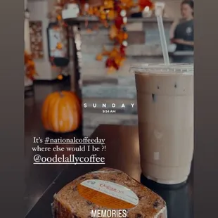 Super cute fall decorations and seasonal drinks!