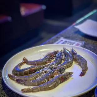 Shrimp. Not very fresh