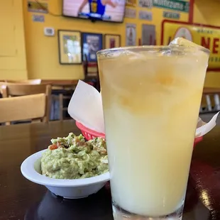 Cadillac Margarita and guacamole