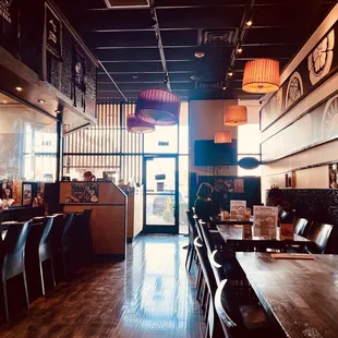 It is a small restaurant with about 10 tables