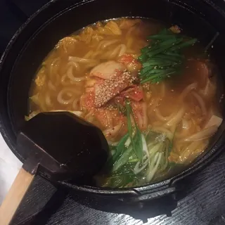 Kimchi hotpot udon