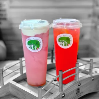 G1 Dragon Fruit Lychee Smoothie with Crema