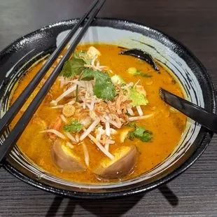 Laksa Curry Noodle Soup, OUTSTANDING.