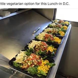 Vegetarian options available as well.