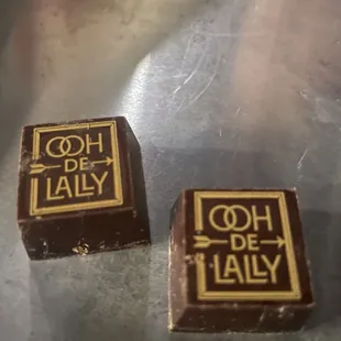 Chocolates with the check