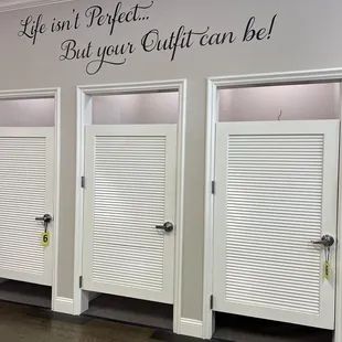 Dressing rooms