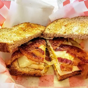 Breakfast Sandwich with Bacon at Ooh La La