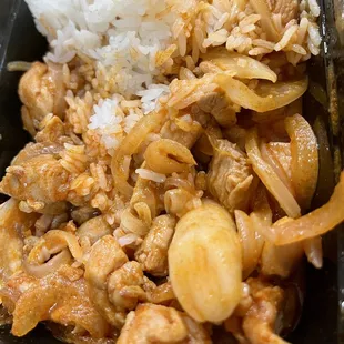 Bull dak with rice
