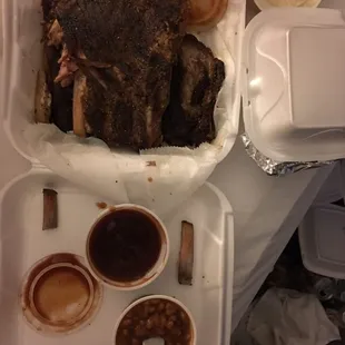 Delicious ribs! Fall off the bone tender!