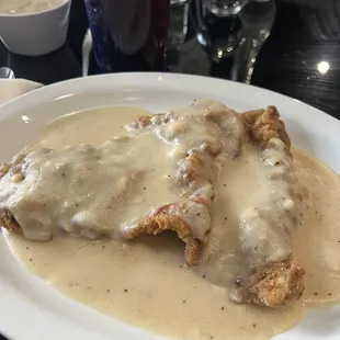The best house made huge chicken fried steak w sawmill gravy- best in Mesquite and worth the wait as everything is made to ordee