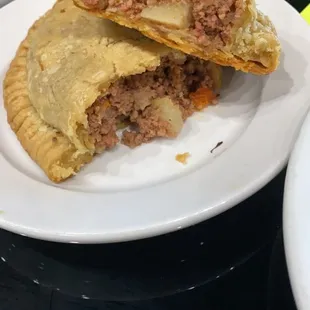 Inside of the Nigerian patty