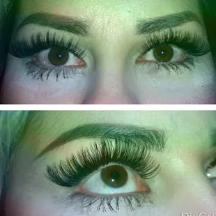 Beautiful eyes. Individual Eyelash Extensions