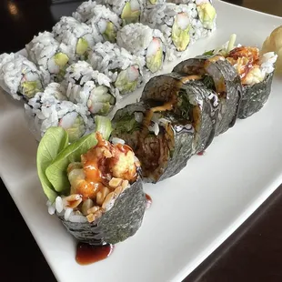 California Roll &amp; Spicy Snow Crab Roll