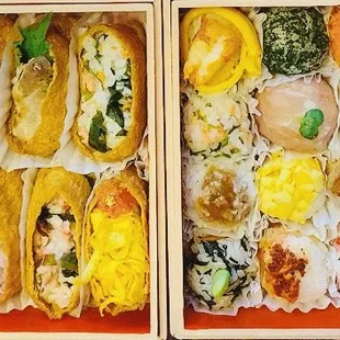 temari&amp;inari 
can enojoy assorted taste.