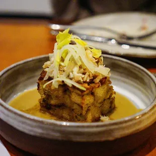 Dungeness Crab Bread Pudding - IG: @nelson_eats