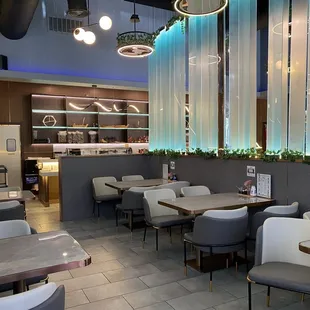 Inside look lots of seating