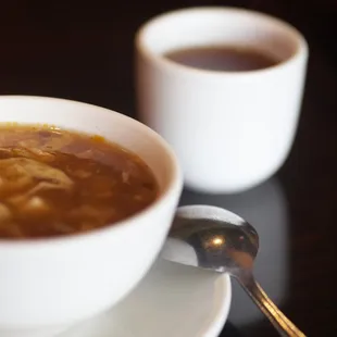 Hot Sour Soup with Hot Tea