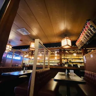 the interior of a restaurant