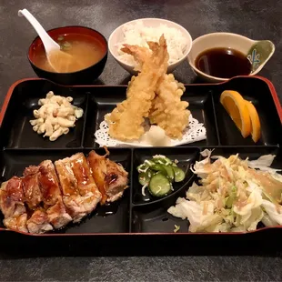 Chicken Teriyaki + Tempura Combination