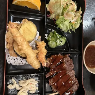 Beef teriyaki bento
