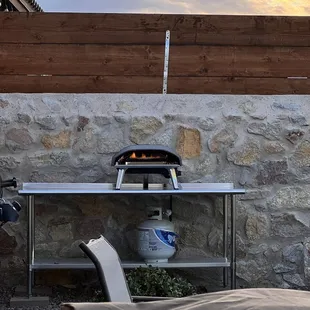 My outdoor setup for my 16&quot; Ooni pizza oven!
