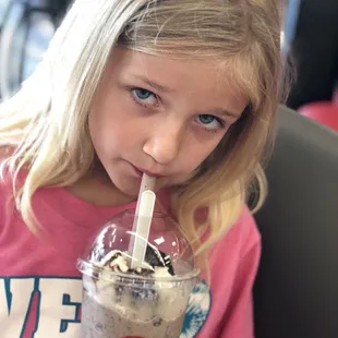 My daughter LOVES the cookies and cream shake!