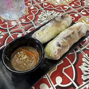 a plate of vietnamese food