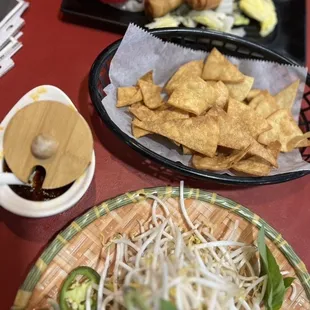 The chips thing I mentioned with other things to add in pho soup.