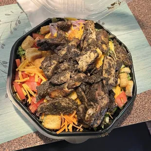 Jerk chicken salad