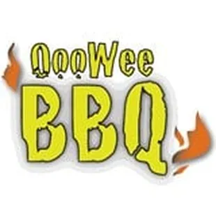 the words oooweee bbq on a white background
