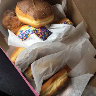 Sprinkles, chocolate bars, apple fritters.. the best