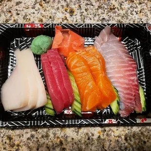 a variety of sushi