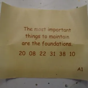 I got a fortune cookie too!