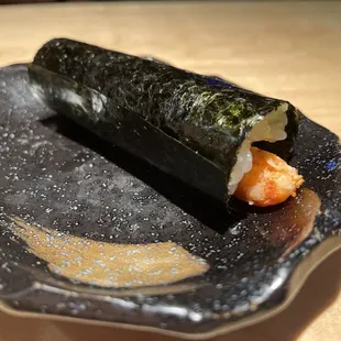 Spicy lobster hand roll