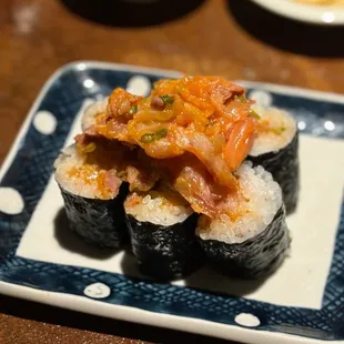 Lunch combo : Spicy Yellowtail Cut Roll