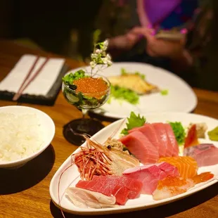 sushi and sashimi, food, sashimi, sushi