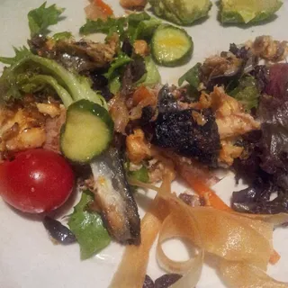 Salmon Skin Salad