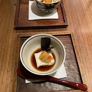 Appetizer - tofu with unagi