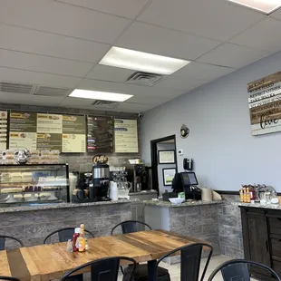 the interior of a restaurant