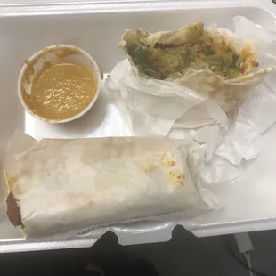 The best falafel sandwich in US by far and amazing hot sauce!!