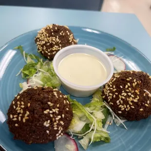 Falafel with the veggies