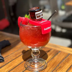 Yummy strawberry margarita