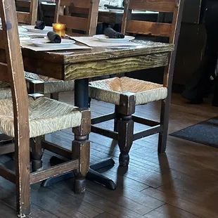 Terrible low wooden chair
