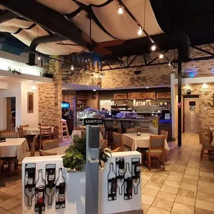 the interior of a restaurant