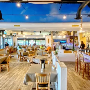 the interior of a restaurant