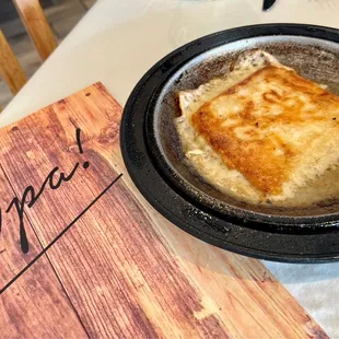 Saganaki - flaming cheese!