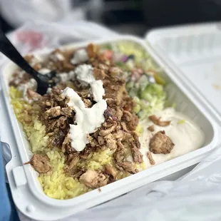 CHICKEN SHAWARMA Plate